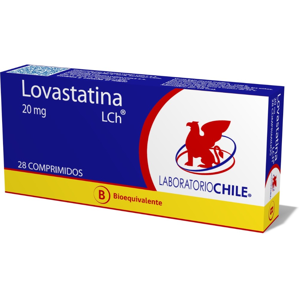 Lovastatina Comprimidos 20 mg x 28 Chile