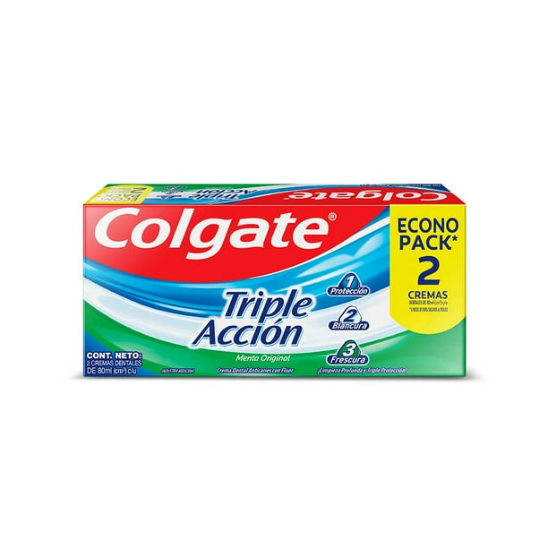 Colgate Crema Dental Triple Action x 80 ml x 2
