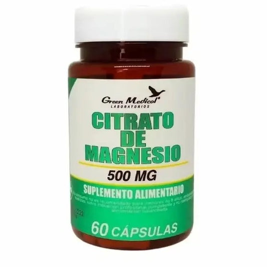 Citrato De Magnesio Cápsulas 500 mg x 60 Green Med