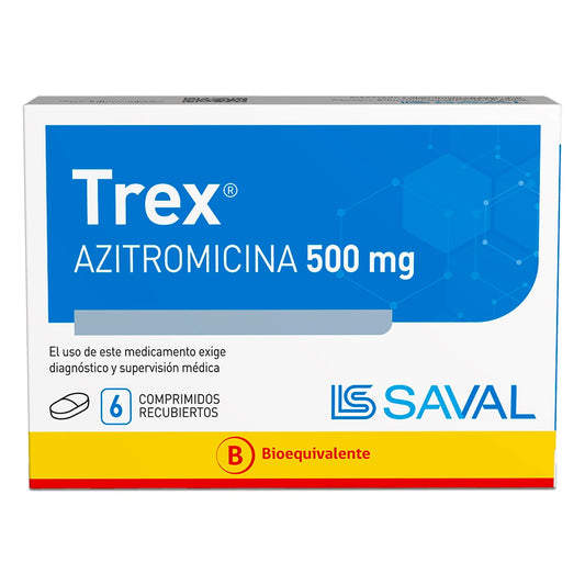 Trex Comprimidos 500 mg x 6 (Azitromicina)