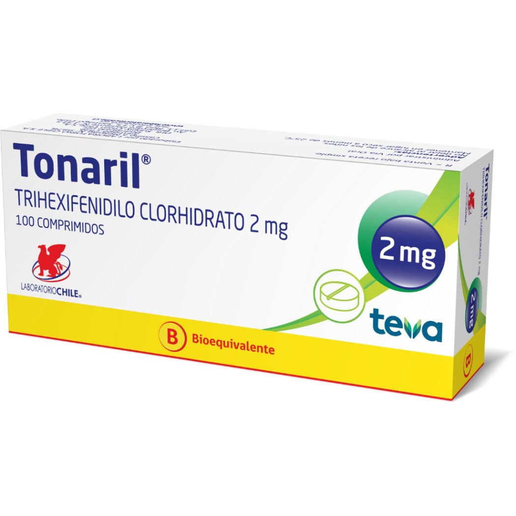 Tonaril Comprimidos 2 mg x 100 (Trihexifenidilo)