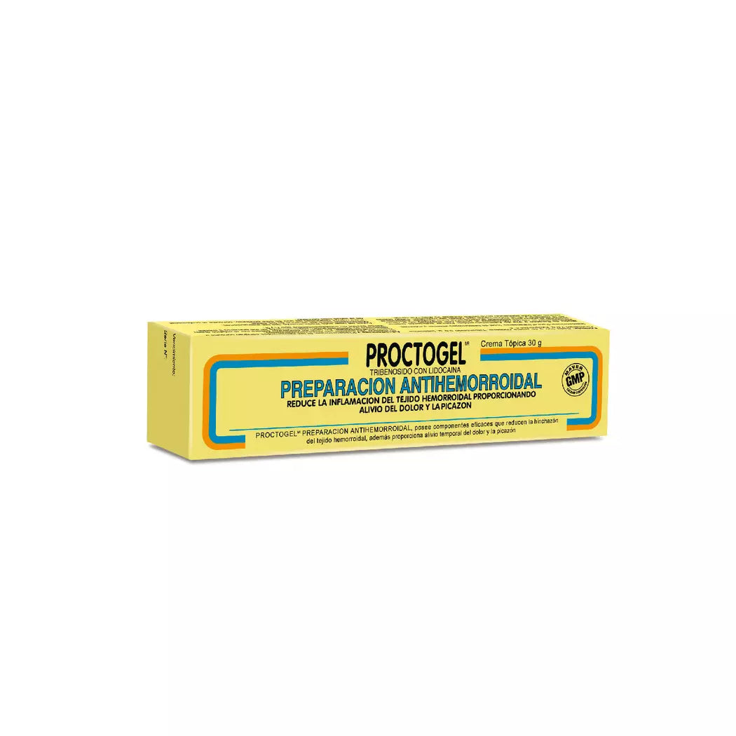Proctogel Antihem Crema x 30 Gr (Tribenosido/Lidocaina)