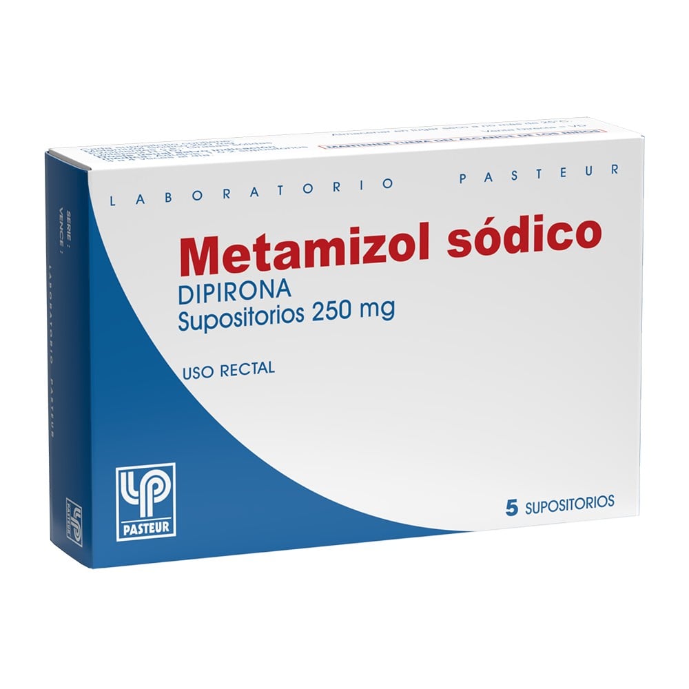 Metamizol Sodico Supositorios 250 mg x 5 Past