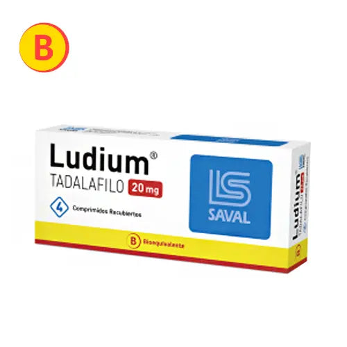 Ludium Comprimidos 20 mg x 4 (Tadalafilo)