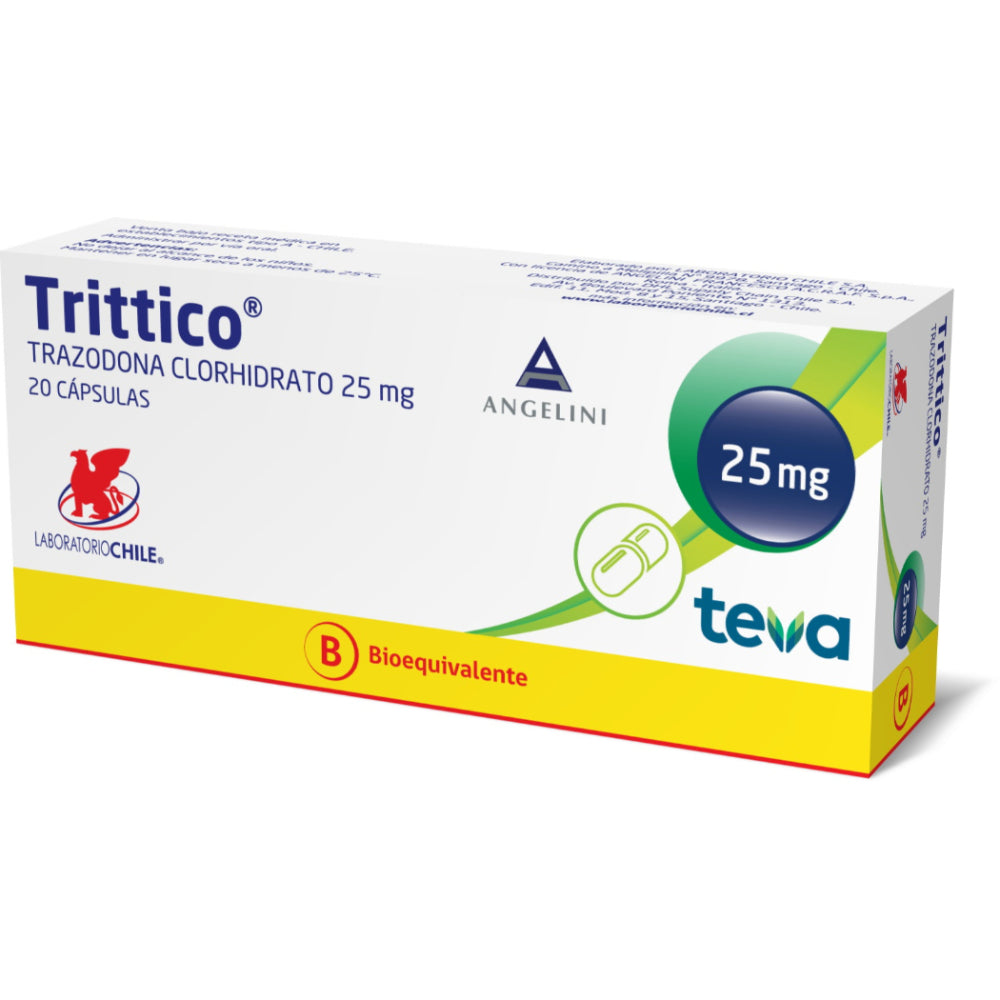 Trittico Cápsulas 25 mg x 20 (Trazodona)