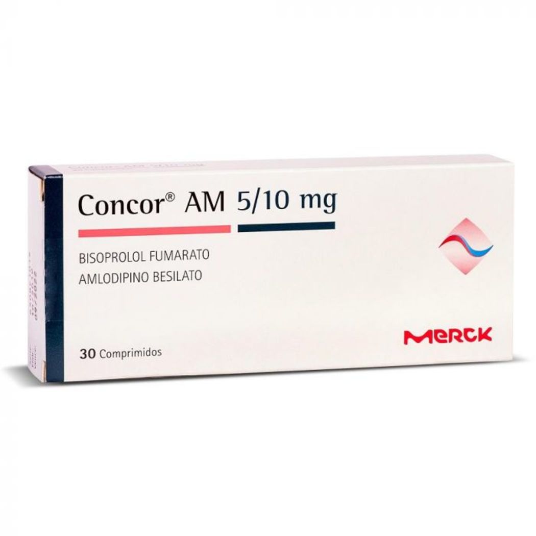 Concor Am Comprimidos 5/10mg x 30 (Bisoprolol/Amlodipino)