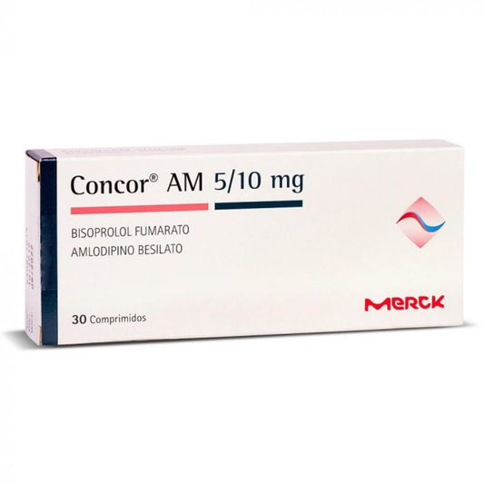 Concor Am Comprimidos 5/10mg x 30 (Bisoprolol/Amlodipino)