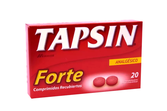 Tapsin Forte Comprimidos x 30 (Paracetamol/Cafeina)