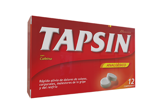 Tapsin Fuerte Comprimidos x 600 (Paracetamol/Cafeina)