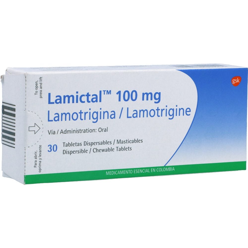 Lamictal Comprimidos Dis 100 mg x 30 (Lamotrigina)