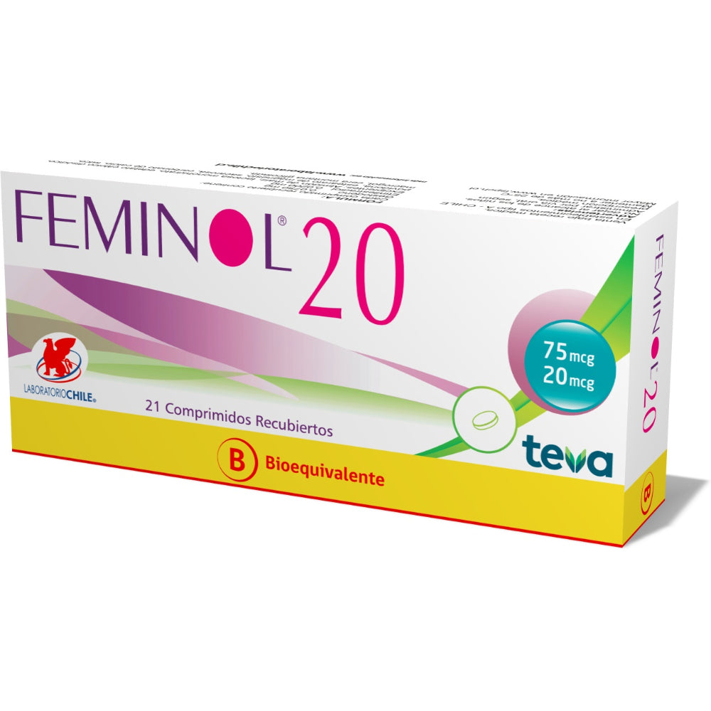 Feminol-20 Comprimidos x 21 (Gestodeno/Etinilestradiol)