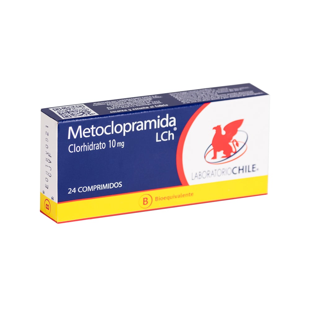 Metoclopramida Comprimidos 10 mg x 24 Chile