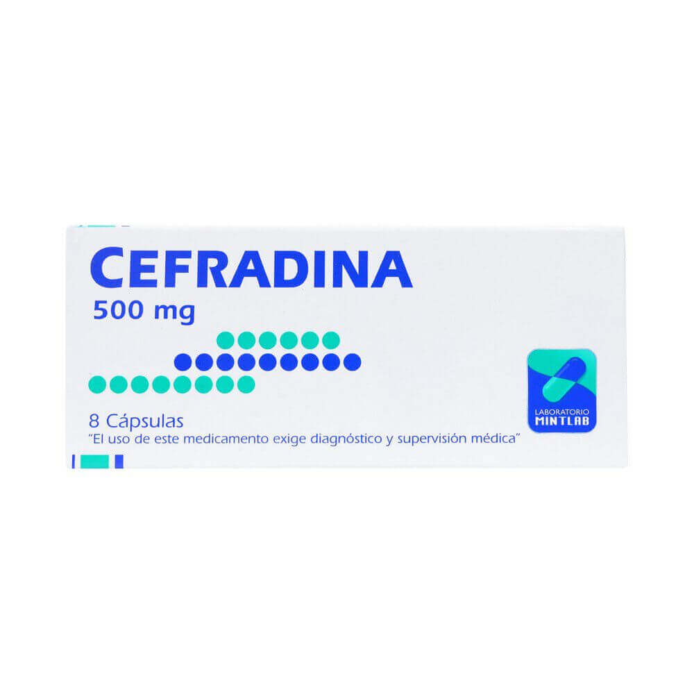 Cefradina Cápsulas 500 mg x 8 Mint
