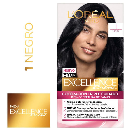 Excellence Creme 1 Negro (Coloracion)