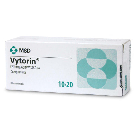 Vytorin Comprimidos 10/20 mg x 28 (Ezetimibe/Simvastatina)