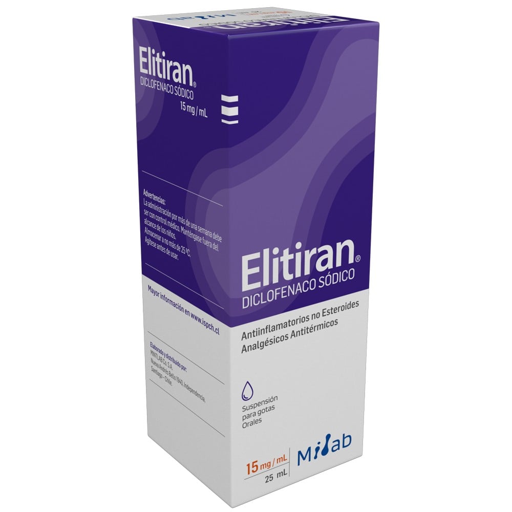 Elitiran Gotas 15mg/ml x 25 ml (Diclofenaco)