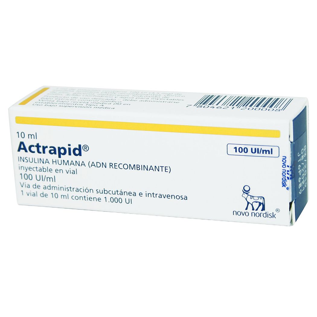 Actrapid Hm Amp 100Ui x 10 ml x 1 (Insulina Cristalina)