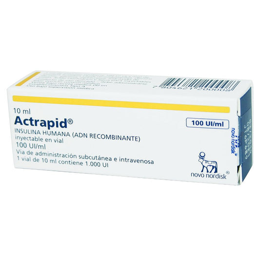 Actrapid Hm Amp 100Ui x 10 ml x 1 (Insulina Cristalina)