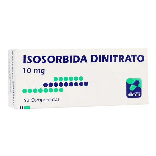Isosorbide Dinitrato Comprimidos 10 mg x 60 Mint (Isosorbida)