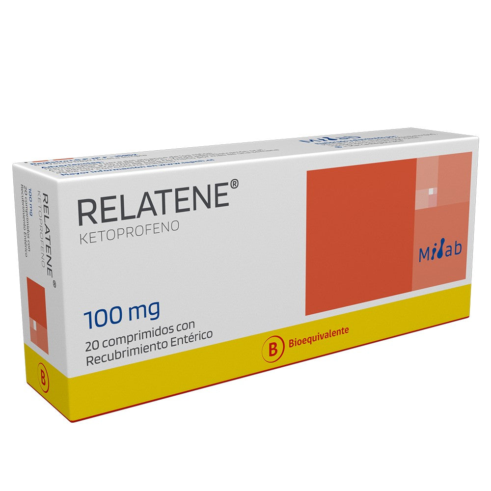 Relatene Comprimidos 100 mg x 20 (Ketoprofeno)