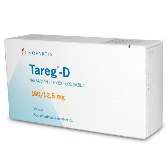 Tareg-D Comprimidos 160/12,5 mg x 28 (Valsartan/Hidroclorot)