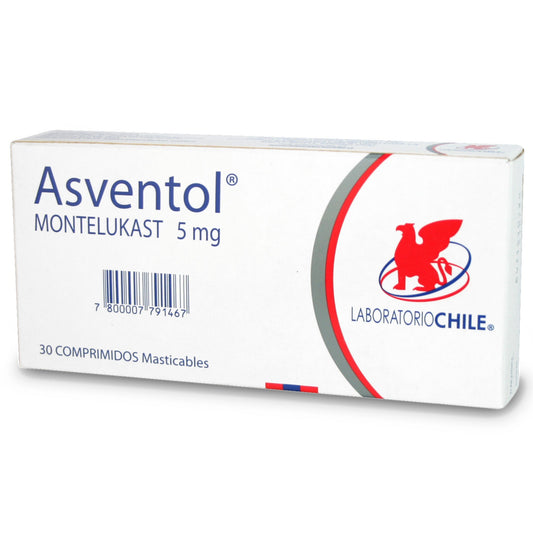 Asventol Comprimidos 5 mg x 30 (Montelukast)