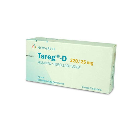 Tareg-D Comprimidos 320/12,5 mg x 28 (Valsartan/Hidroclorot)