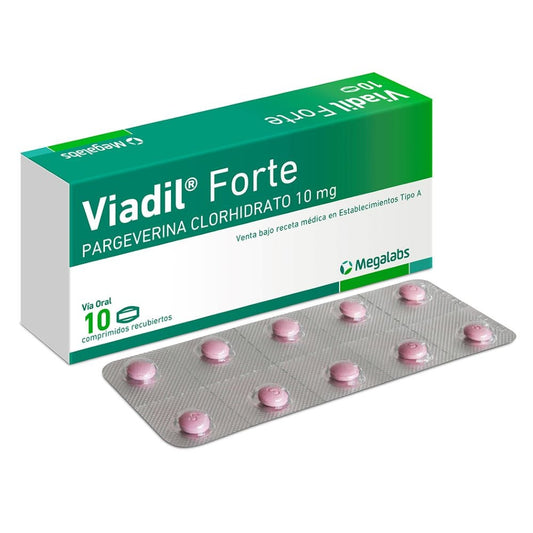 Viadil Fuerte Comprimidos 10 mg x 10 (Pargeverina)