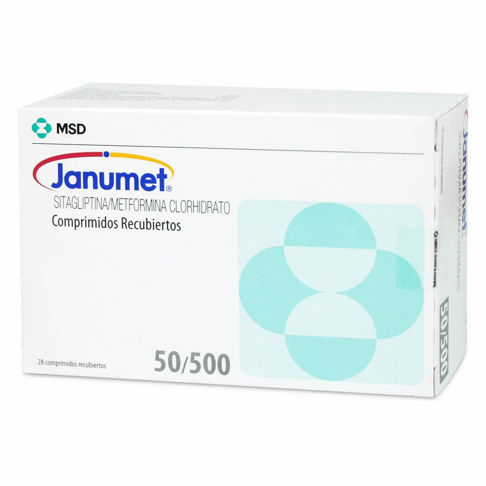 Janumet Comprimidos 50/ 500 mg x 28 (Sitagliptina/Metfomina)