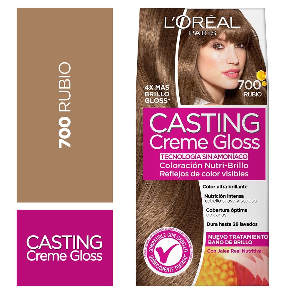 Casting Creme Gloss Rubio Jalea Real N 700 (Coloracion)