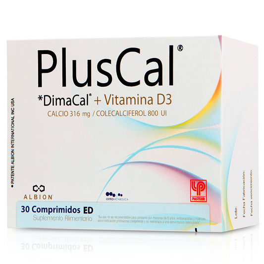 Pluscal Ed Comprimidos x 30 (Calcio+Vitamina D3)