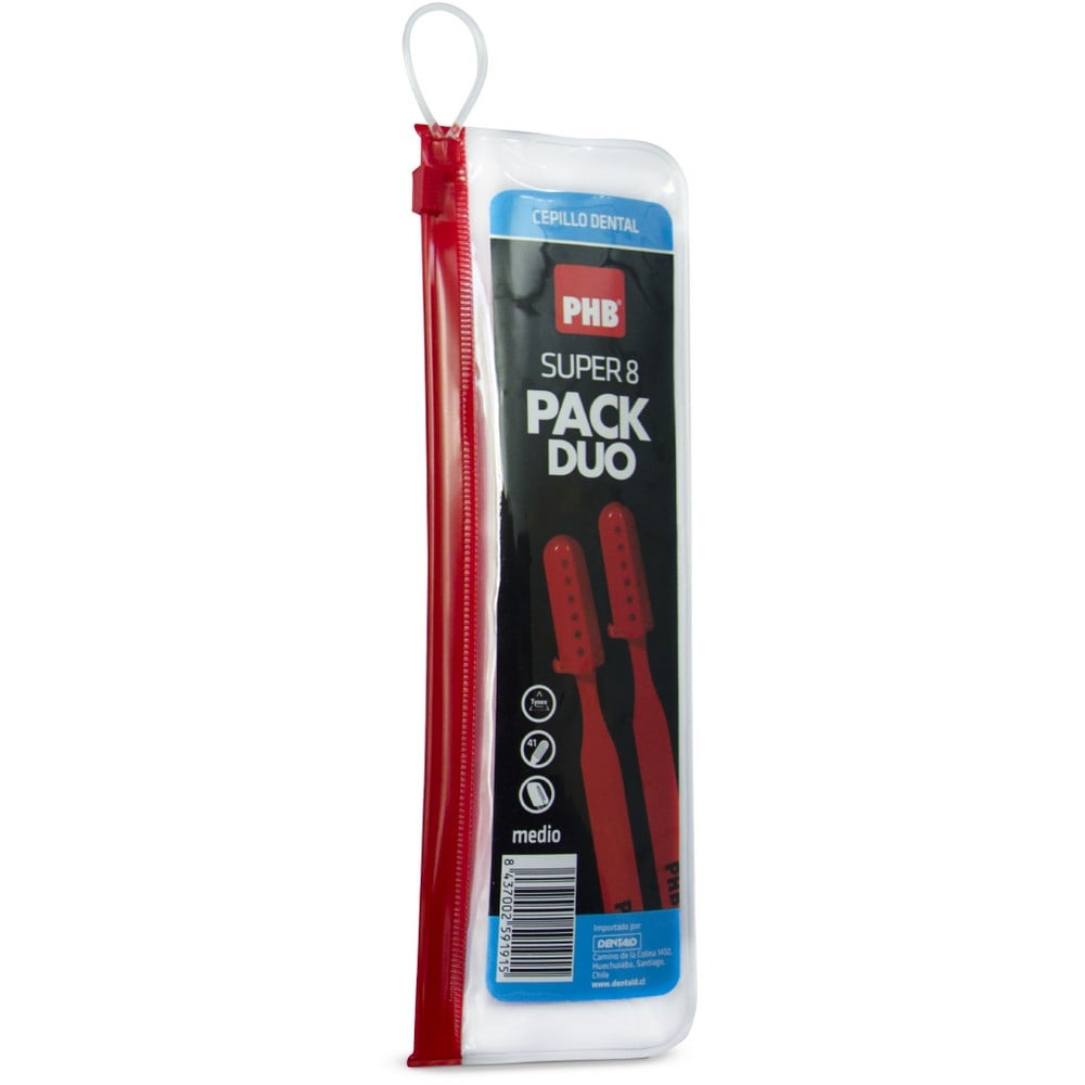 Phb Super 8 Duo + Estuche Pack (Cepillos Dentales Adulto)