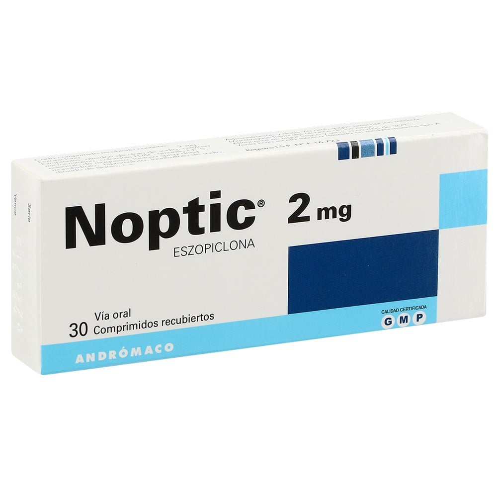 Noptic Comprimidos 2 mg x 30 (Eszopiclona)