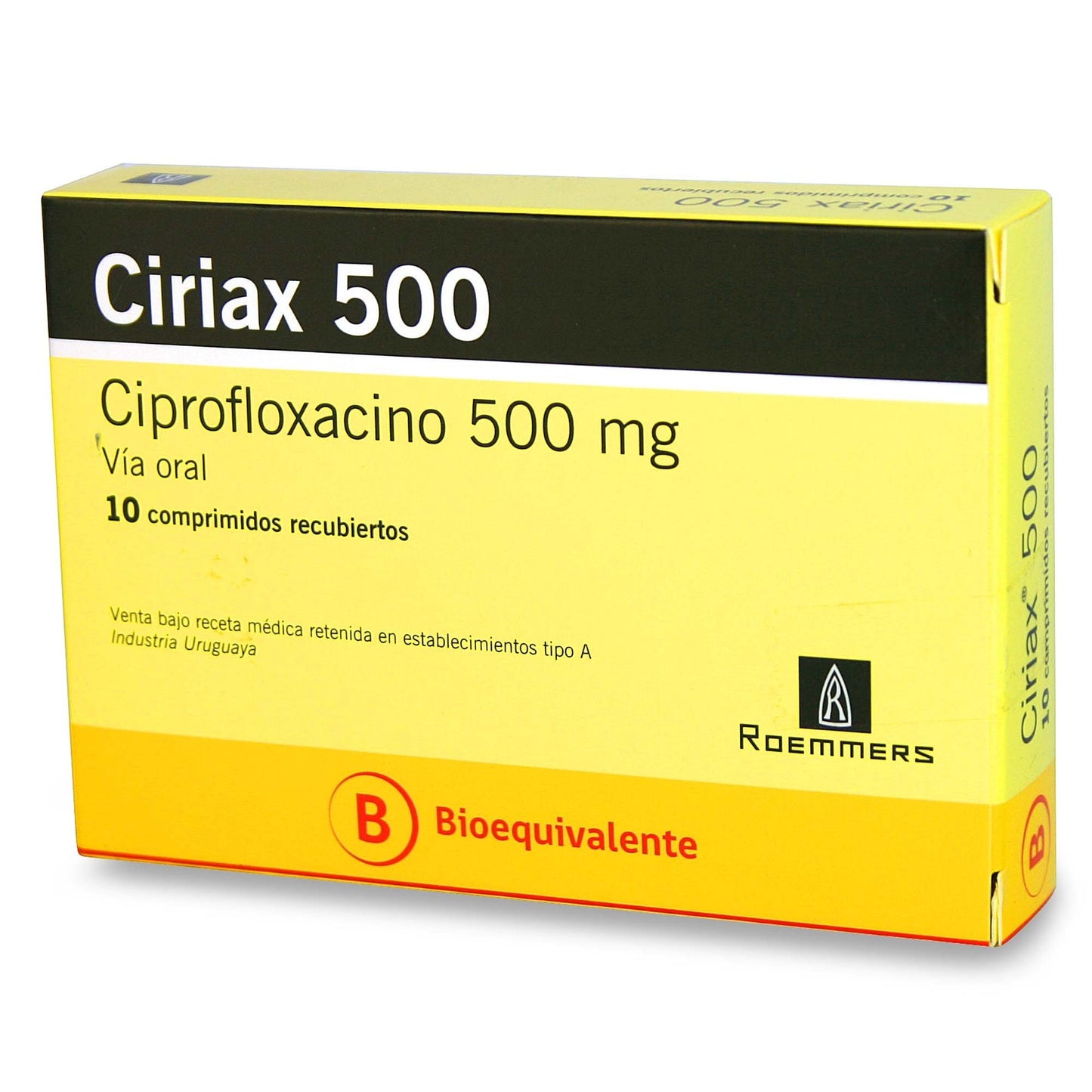 Ciriax Comprimidos 500 mg x 10 (Ciprofloxacino)