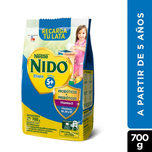 Nido 1+Prebio C/Lactob Polvo x 700 Gr