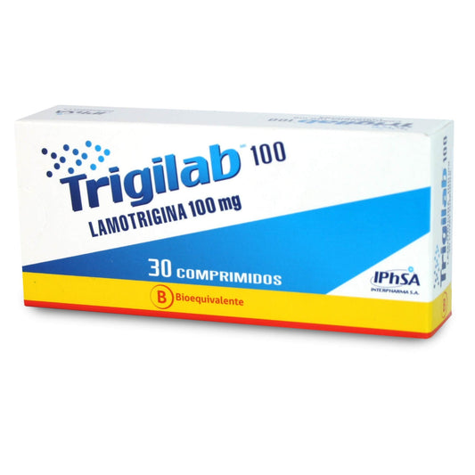 Trigilab Comprimidos 100 mg x 30 (Lamotrigina)