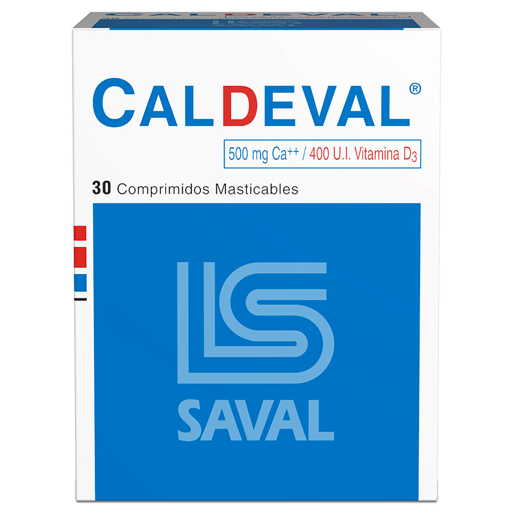 Caldeval Comprimidos x 30 (Calcio) (Calcio/Vitaminas/Minerales)