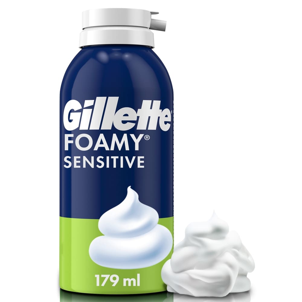 Gillette Espuma Afeitar Foamy Piel Sensible x 322 ml