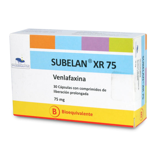Subelan Xr Cápsulas 75 mg x 30 (Venlafaxina)