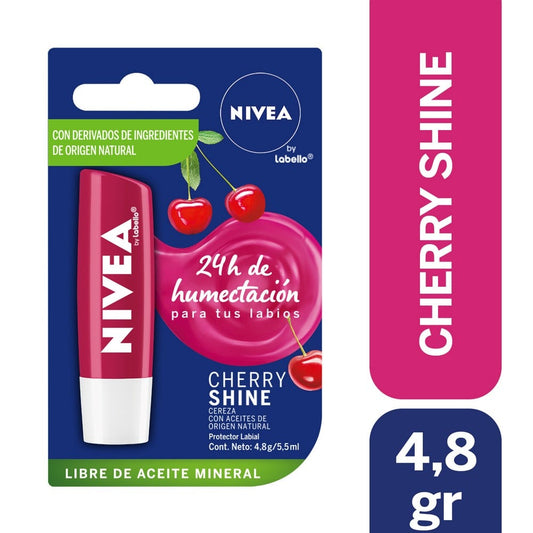 Nivea Lip Care Fruity Shine Cereza x 4,8 Gr