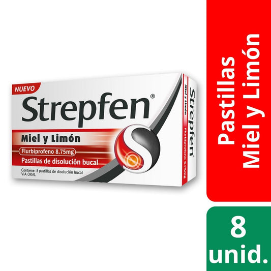 Strepfen Miel Y Limon Comprimidos x 16 (Flurbiprofeno)