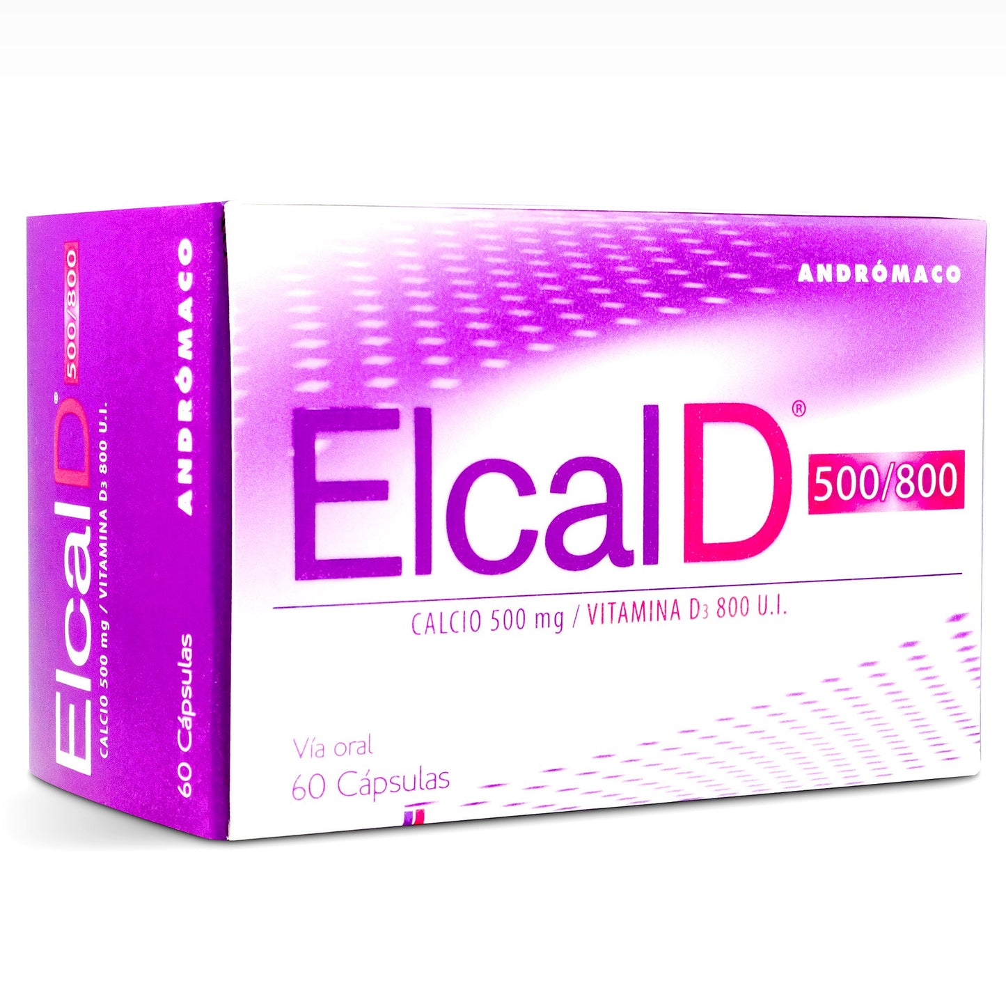 Elcal-D Cápsulas 500 mg + Vit D 800 Ui x 60 (Calcio+Vitamina D3)
