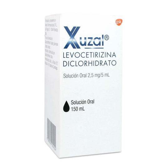 Xuzal Solución 2,5mg/5ml x 150 ml (Levocetirizina)