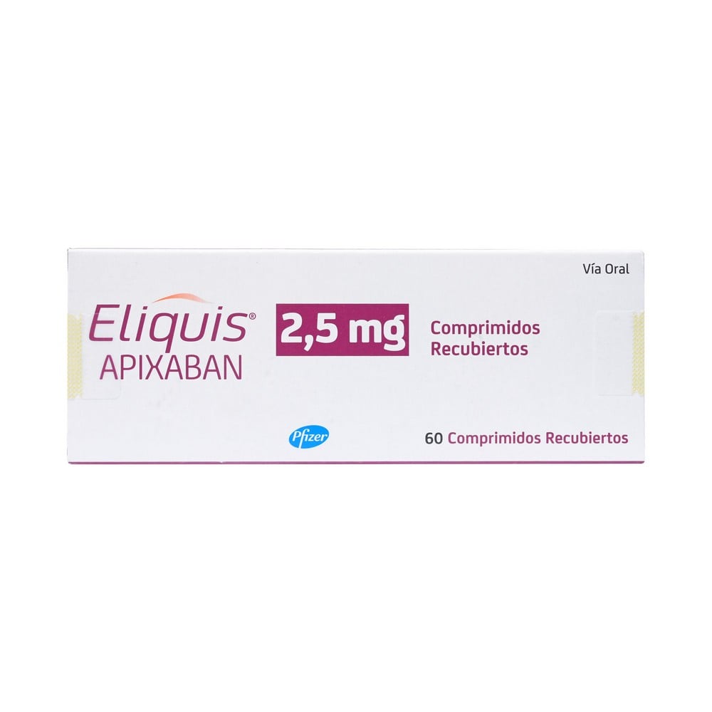 Eliquis Comprimidos 2,5 mg x 60 (Apixaban)