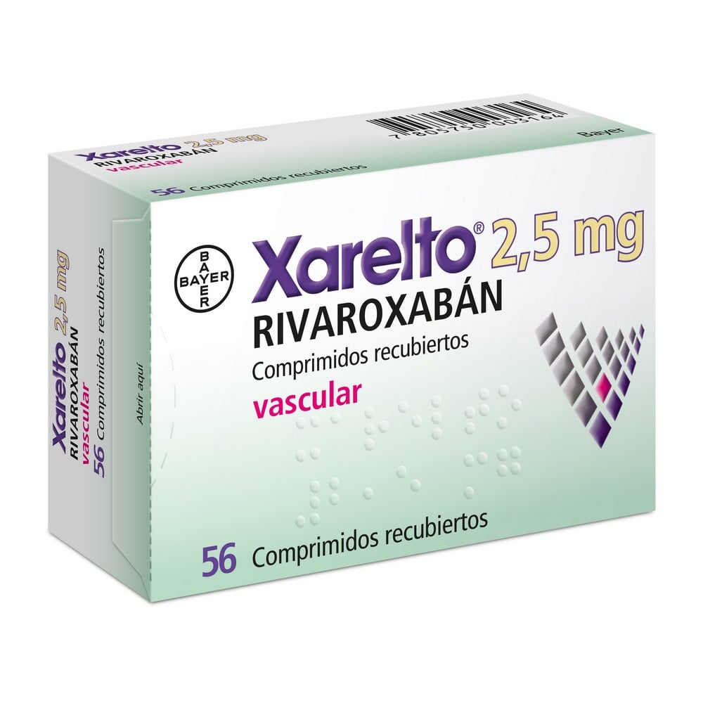 Xarelto Comprimidos 2.5 mg x 56 (Rivaroxaban)