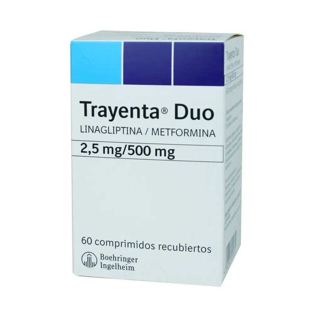 Trayenta Duo Comprimidos 2,5mg/ 500 x 60 (Linagliptina/Metformina)