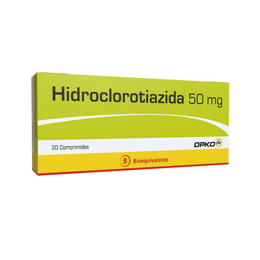 Hidroclorotiazida Comprimidos 50 mg x 20 Opko