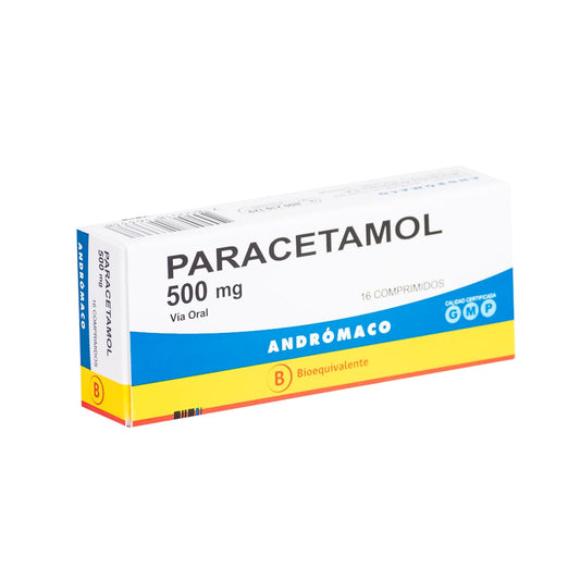 Paracetamol Comprimidos 500 mg x 16 Chile