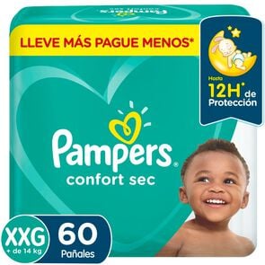 Pampers Confort Sec Xxg x 60 Unidades