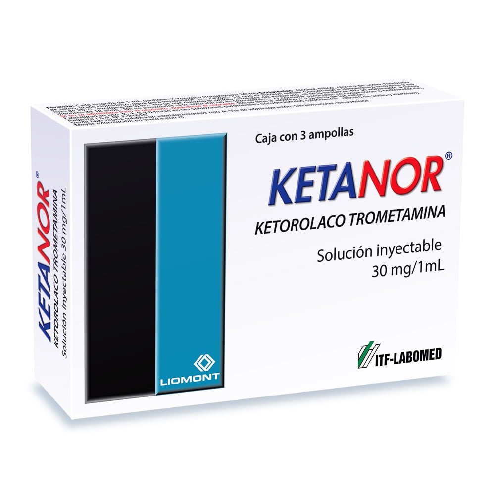 Ketanor Amp 30 mg/ml x 3 (Ketorolaco)